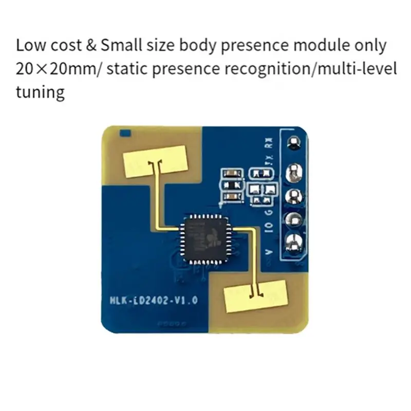 AC57-LD2402 24G Static Human Body Presence Detection 7M Aiot Millimeter Wave Sensor Radar Module GPIO And UART Interfaces