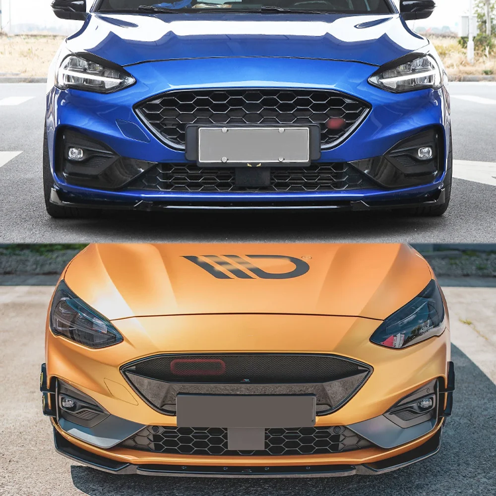 For Ford Focus Mk4 ST/st-line 2019 2020 2021 Car Front Bumper Spoiler Lip Splitter Body Kit Bumper Lip Chin Diffuser Guard