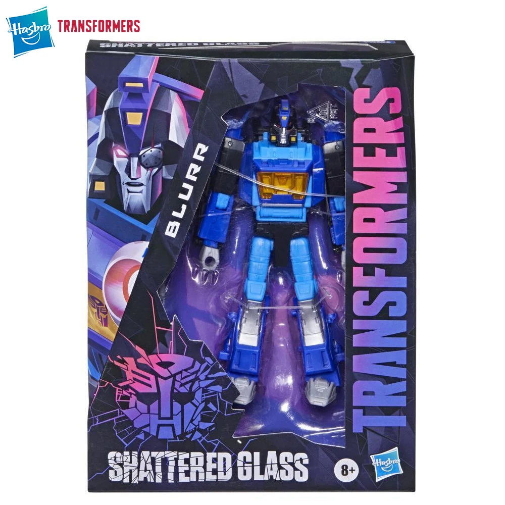

[In-Stock] Hasbro Transformers Shattered Glass Collection Blurr 14cm Deluxe Class Anime Model Ornament Figure Toys