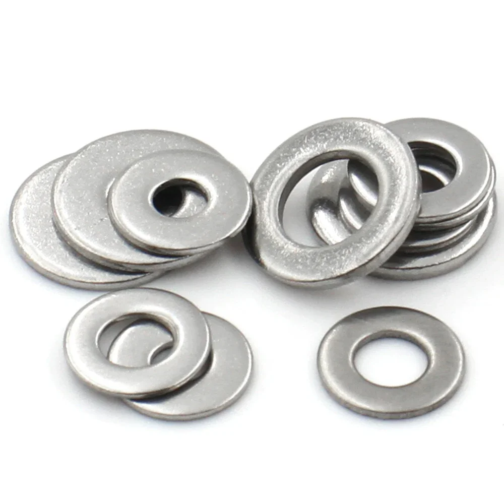 2-100pcs M1.6/M2/M2.5/M3/M4/ M5/M6/M8/M10-M22 Large Flat Washer(Din9021)304 Stainless Steel Big Metal Gasket Meson Plain Washers
