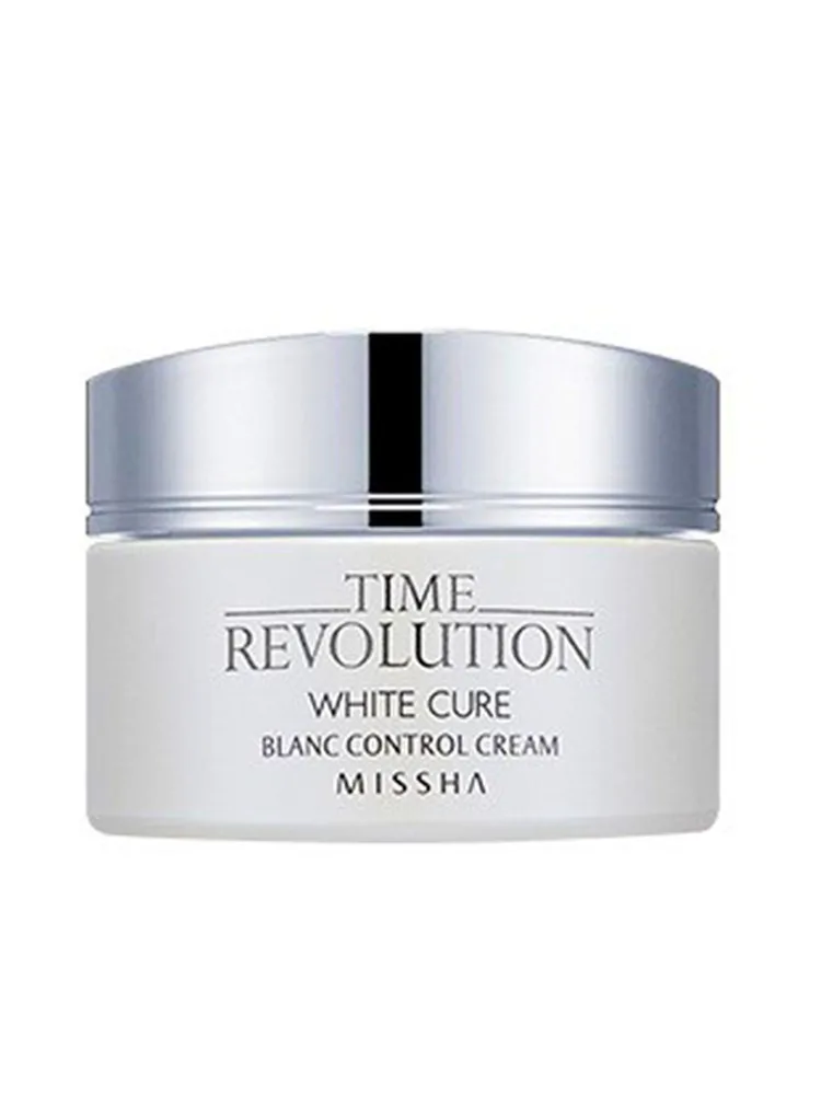 MISSHA Time Revolution White Cure Blanc Control Cream 50ml Ageless Nourishing Whitening Face Toner Skin Care Korea Cosmetics