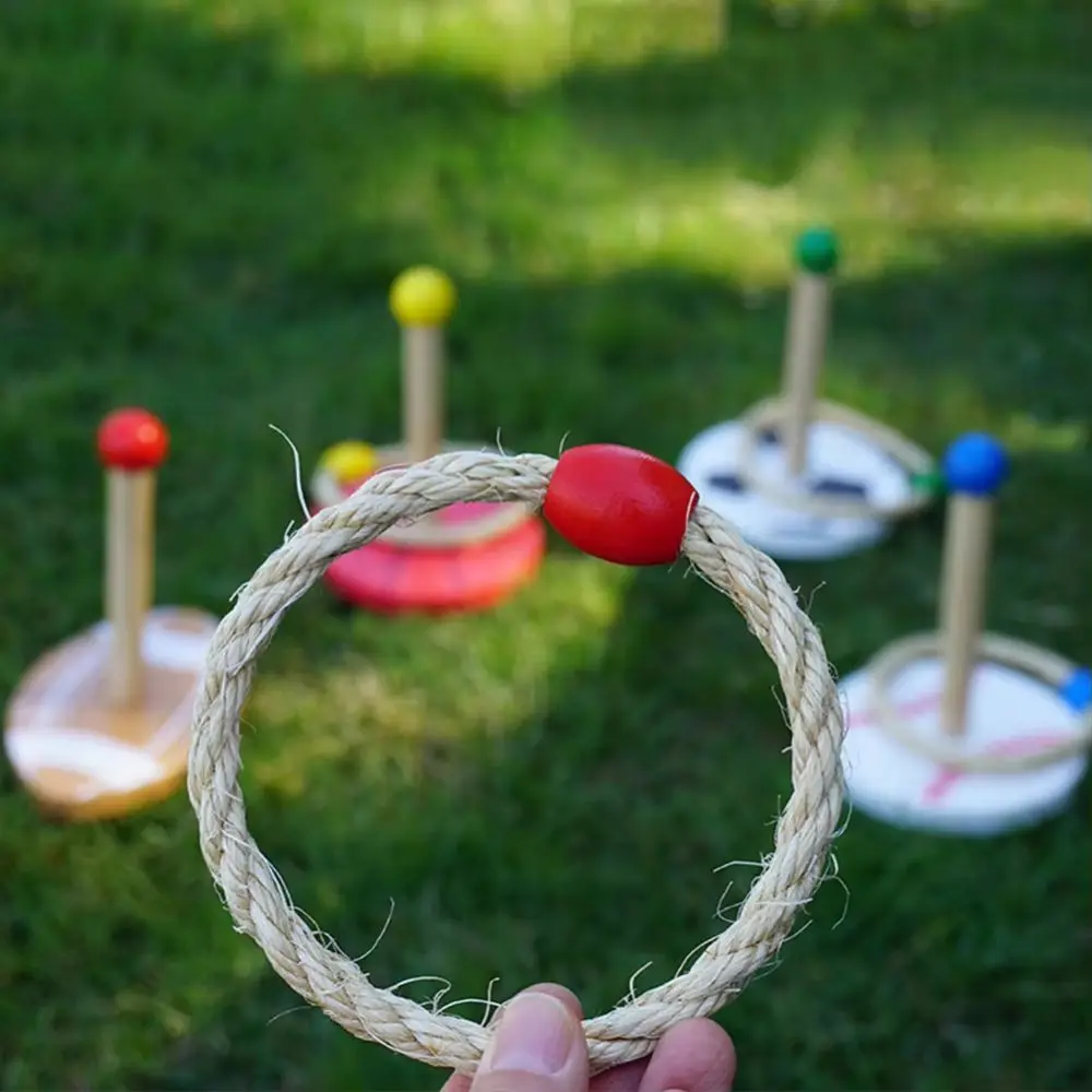 Jogando temático corda anel jogar jogo família reunião jogando brinquedo anel jogar brinquedo sensorial jogar treinamento ao ar livre bola aro jogo