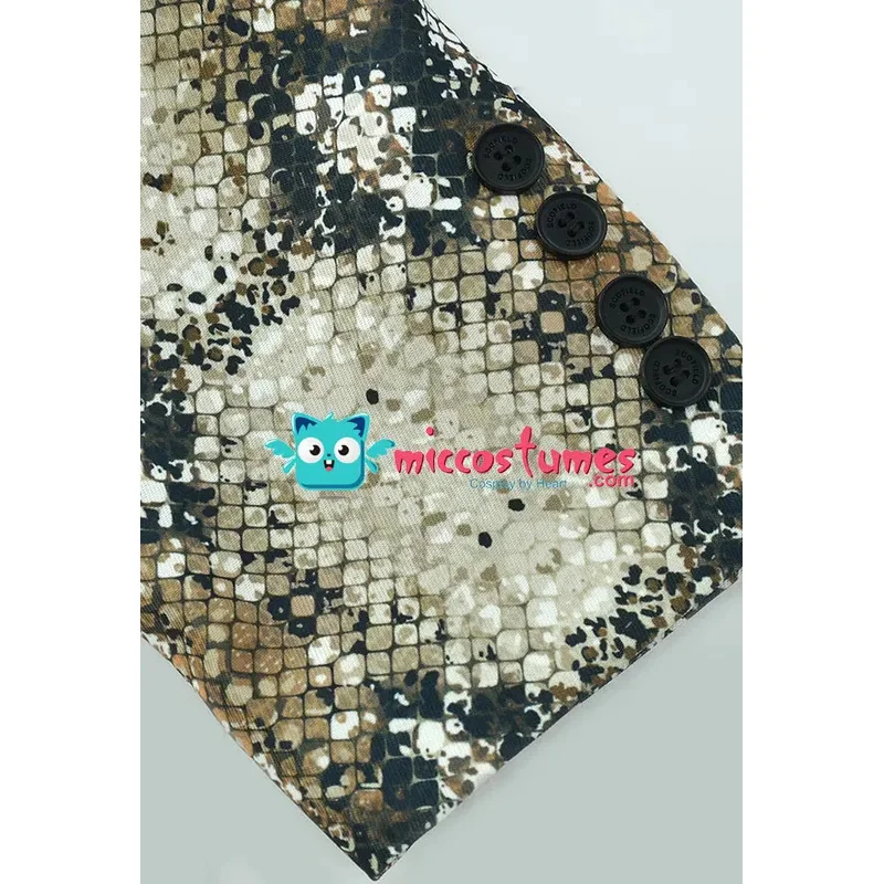 

CyMiccostumes мужской пиджак Goro Majima костюм из змеиной кожи куртка косплей костюм