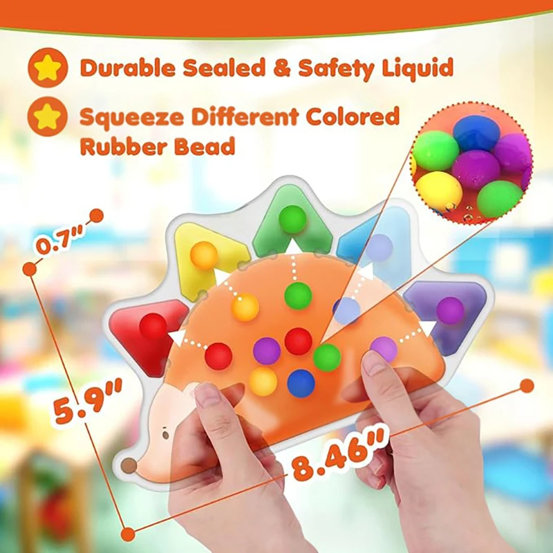 Jouets sensoriels de tri des couleurs pour les tout-petits de 3 à 5 ans, activités d'apprentissage préscolaire, jouet de voyage, jouets Fidget silencieux pour autisme Montessori
