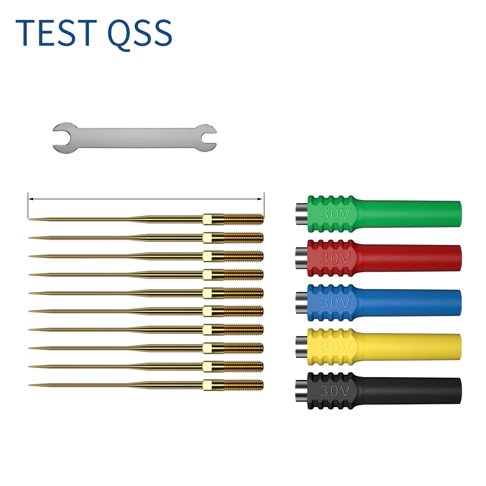 QSS Multimeter Multi-Function Replaceable Test Probe Pin Kit for Automotive Electric Diagnostic Repair Tools  DIY Q.T8001-1