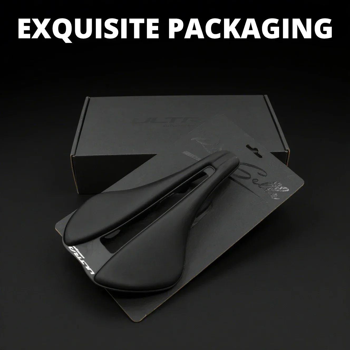 ULLICYC Carbon-Sattel mit Ultra-EVA-Polsterung, Ultraleichter Fahrradsattel 148g 240x155mm, Fahrradsitze für MTB, Rennrad und Gravel-Bike-Teile