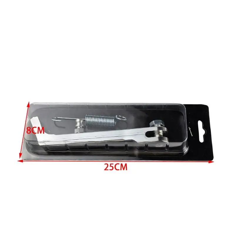 1 Juego de soporte de borde de aleación de aluminio, soporte lateral de motocicleta resistente al desgaste, soporte de pie corto CNC de un solo lado