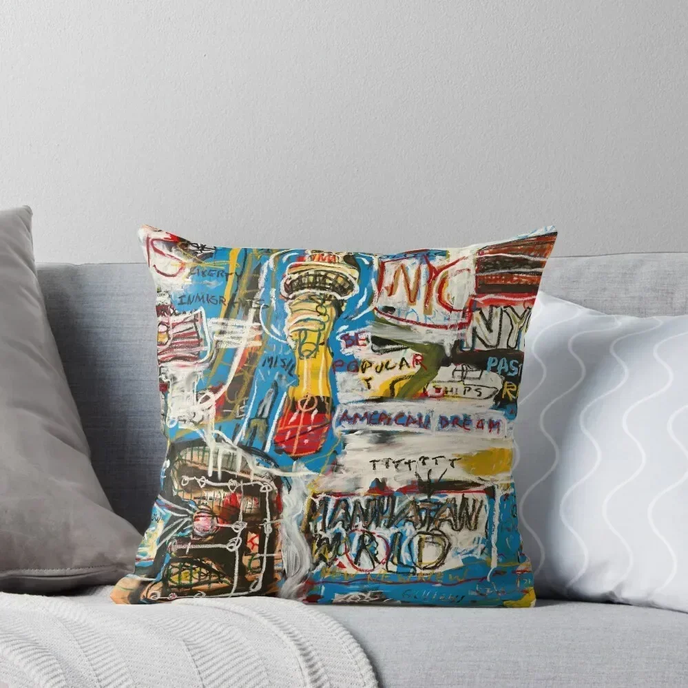 

Manhattan World Throw Pillow pillowcases for sofa cushions luxury home accessories ornamental pillows sleeping pillows pillow