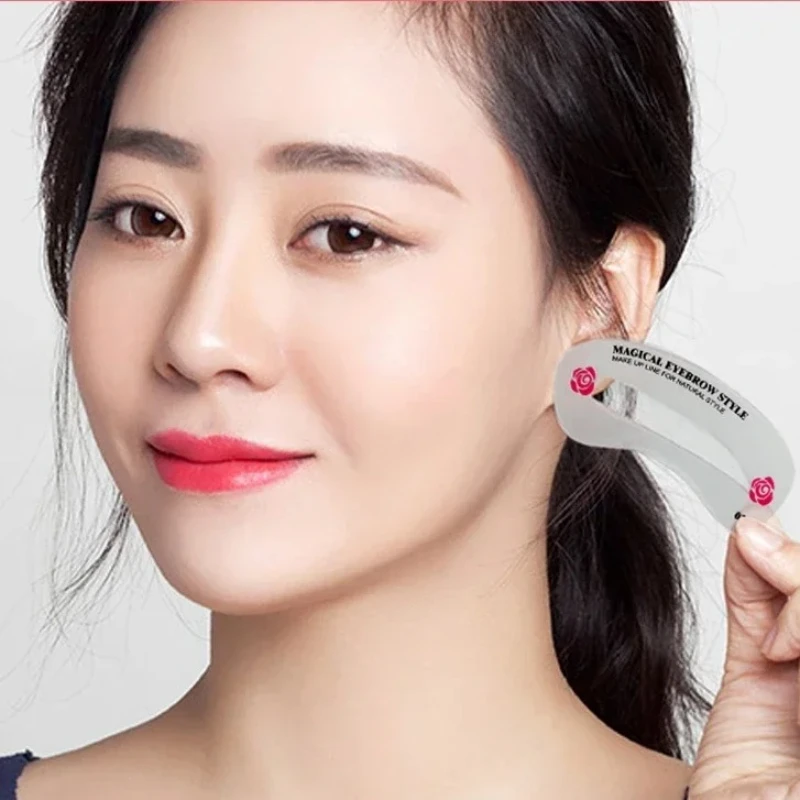 3/4 Stuks Herbruikbare Wenkbrauwstencil Set Wenkbrauw DIY Tekening Gids Styling Vormgeven Grooming Sjabloon Kaart Gemakkelijk Make-up Beauty Kit