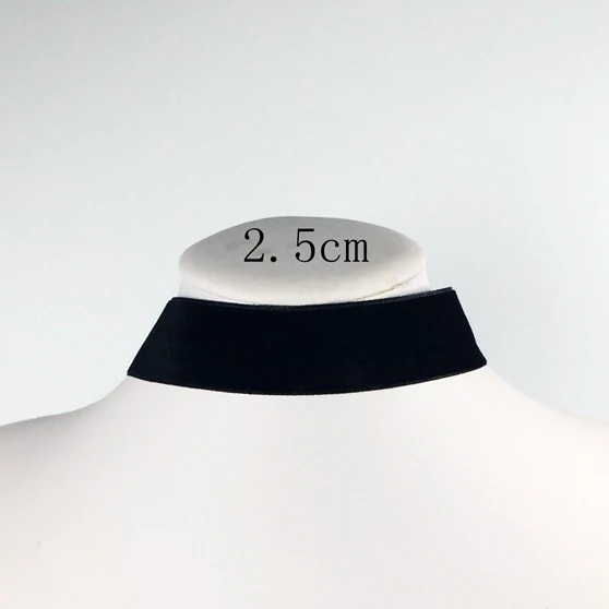 Korean Fashion Damen Accessoires Punk Gothic Weiche Schwarz Samt Halsband Halskette Mädchen Hals Schmuck Colar Feminino
