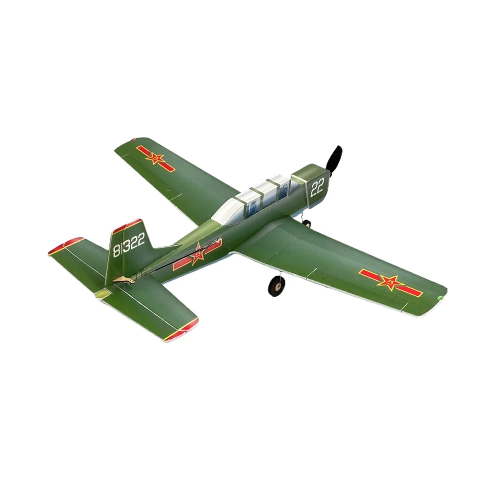 MinimumRC CJ6 340mm 4CH DIY RC Trainer Kit، مشروع بناء نموذج خارجي للأطفال المبتدئين - طائرات تعليمية STEM