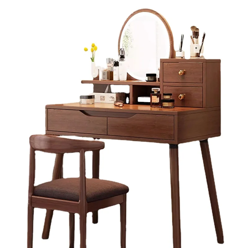 Luxury Nordic Vanity Table Drawer Storage Living Room Makeup Vanity Table Girls Home Coiffeuse De Chambre Decoration