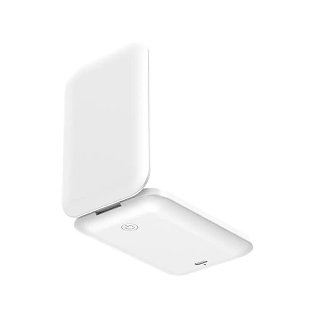 1 stks UV Camera Voor Zonnebrandcrème Test UV Spiegel Zonnebrandcrème Camera Vergrotende Reisspiegel Met Dimbare LED Verlichting Voor Huidverzorging