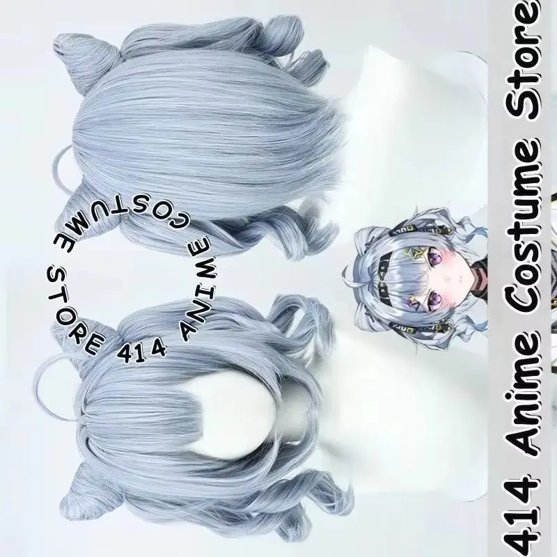

Game & Anime Zaion LanZa Cosplay Wig Nijisanji Gen 7 Clip-in Parts Heat-Resistant Fiber Synthetic Hair