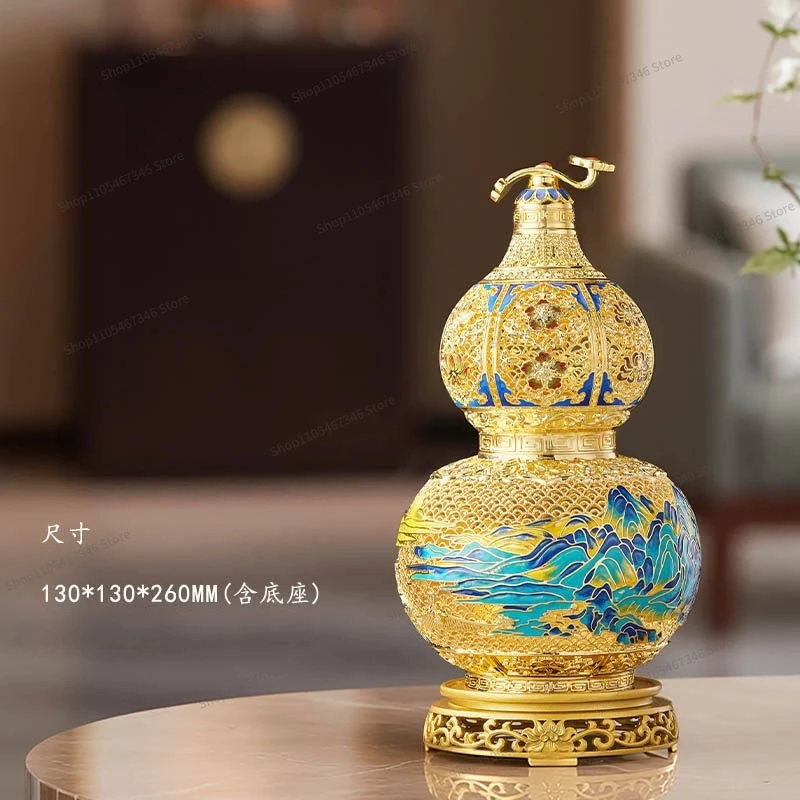 For Gourd Bottle, Chinese Living Room Study Ornament Housewarming Opening Birthday Gift