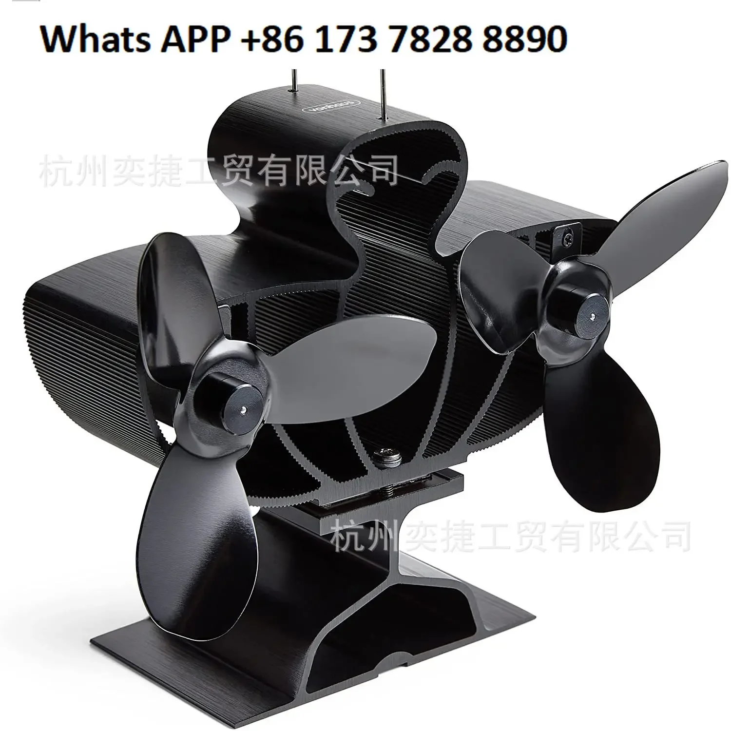 

Heat fan No power supply required Self-generated real fire fireplace fan