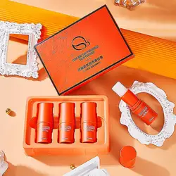 3Pcs Orange Portable Solid Perfume Fragrances Solid Balm Mild Long Lasting Aroma Deodorant Fragrance Body Perfume for Women Men