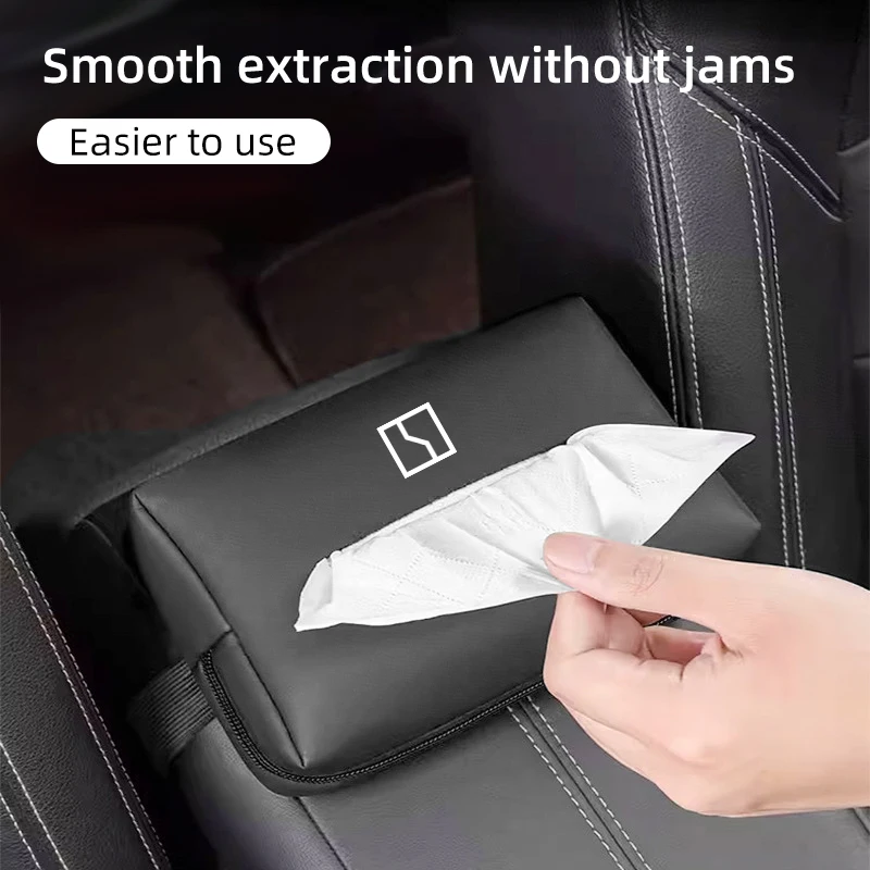 

Universal Car Seatback Tissue Organiser Box Console Storage Bag For Zeekr X 001 009 2022 2023 2024 Al
