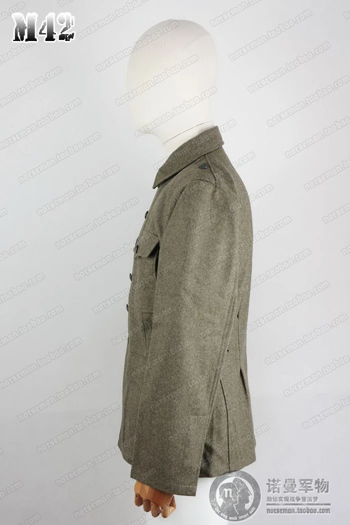 الاستنساخ تأثيري الألمانية WH M42 هير EM Fieldgrey الصوف Feldbluse الميدان بلوزة دعوى سترة مع الكتف الأشرطة والسراويل #4