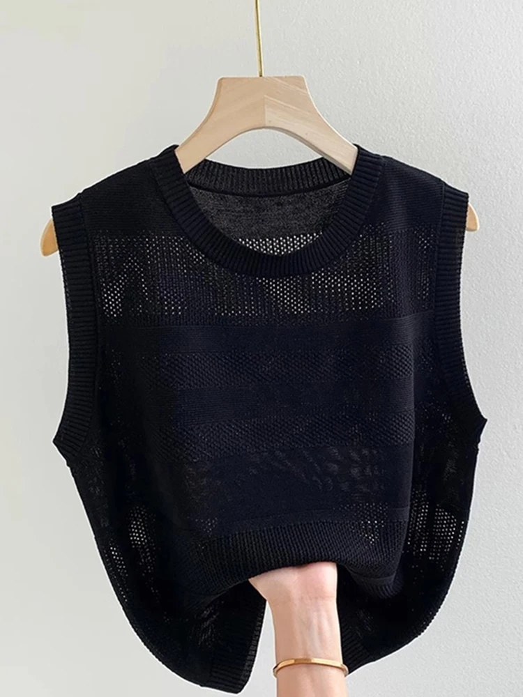 عارضة فضفاضة Svel الجوف خارج السترة سترة المرأة الصيف Faion تنفس متجدد الهواء اللون قاعدة طبقة أعلى #1