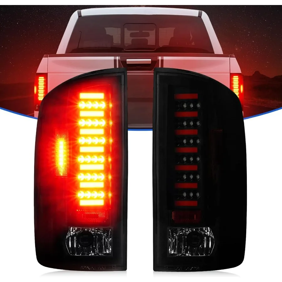 

Светодиодный задний фонарь в сборе для Dodge Ram 1500 20022006 и Dodge Ram 2500 3500 20032006 Задний стоп-сигнал с черным корпусом и Smo