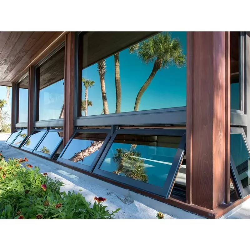 Casement window design Motorized awning window
