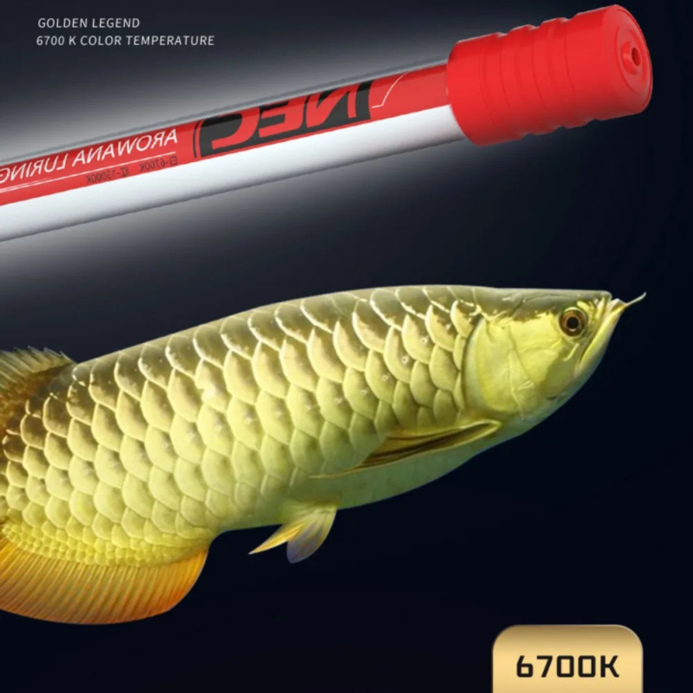 Imagem -04 - Nec Waterproof Arowana Lâmpada Fish Tank Aquarium Tube Iluminação Ornamental Clareamento de Cor Mergulho t8 155cm 6700k e 15000k Novo