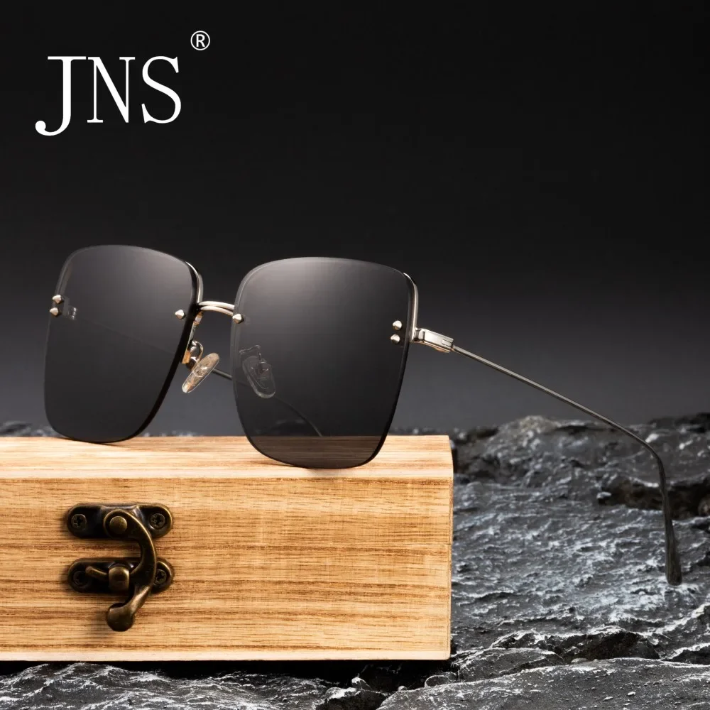 

JNS Luxury UV400 Metal Sunglasses for Men Women UV Protection Shades Trendy Square Sunglasses Eyewear Spectacles Accessory