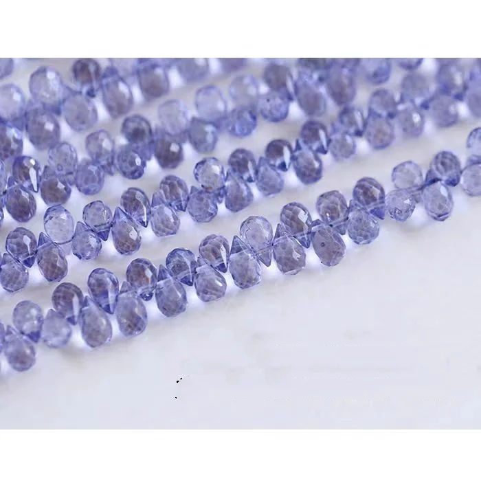 1 قطعة فضفاض الخرز الوردي الأخضر الأرجواني blueTopaz قطرة الأوجه 6-8 مللي متر DIY بها بنفسك صنع المجوهرات FPPJ بالجملة الخرز طبيعة جوهرة الحجر