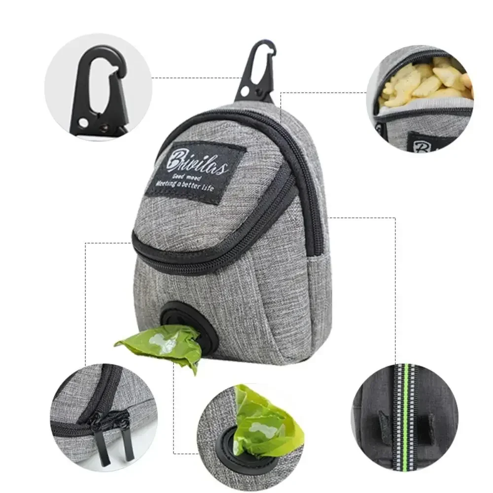 Saco de tratamento de treinamento de cão portátil ao ar livre pet cão tratar bolsa filhote de cachorro lanche recompensa saco da cintura cão cocô saco dispensador acessórios para animais de estimação