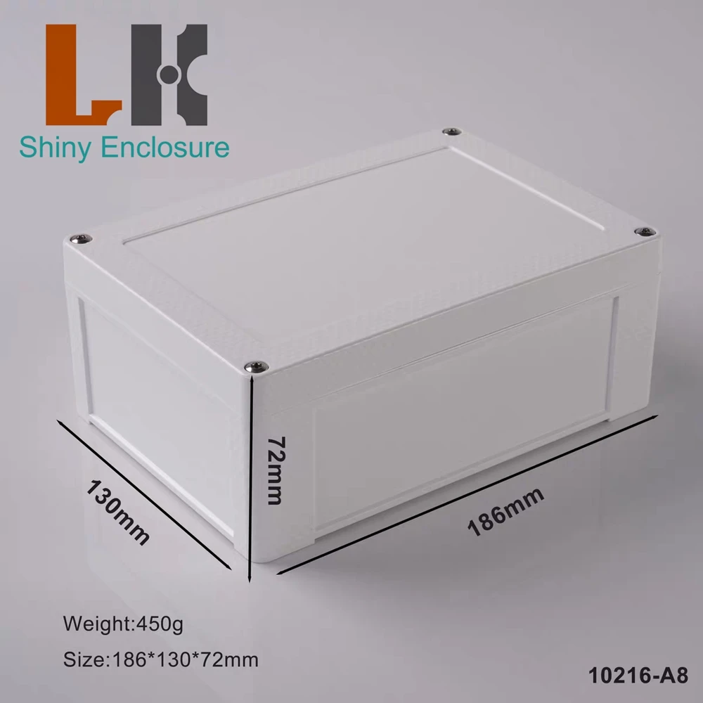 186x130x72mm DIY Electronic Box Junction Housing Project Box Waterproof Power Supply Instrument Case IP68 Abs Plastic Box