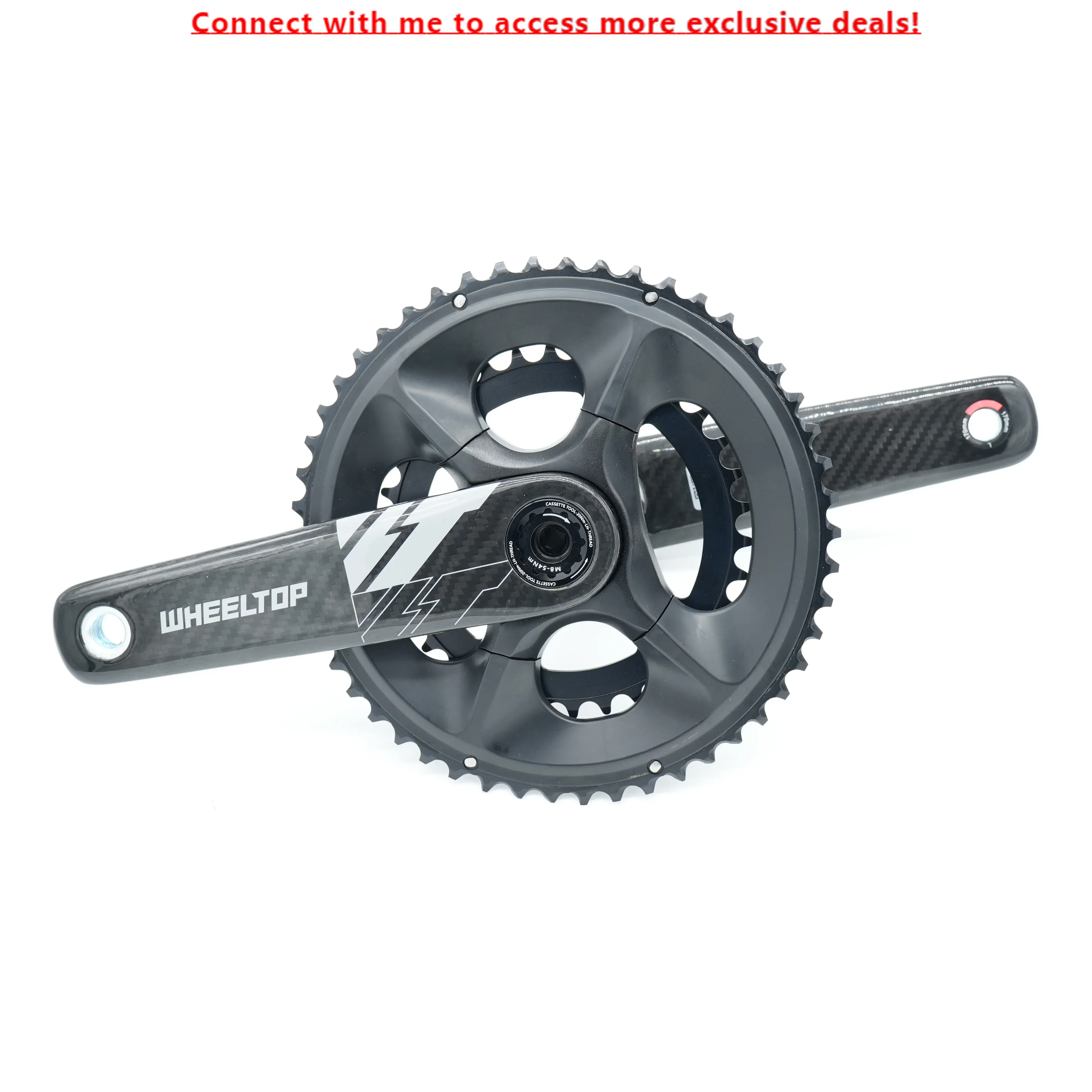 

Low Price Wholesale WheelTop 170mm Carbon Crankset For Road Bike MTB 162.5/165/167.5/170/172.5/175mm