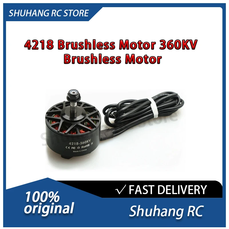 

Бесщеточный двигатель Shuhang RC 4218, бесщеточный двигатель 360 кВ, максимальная тяга 8,3 кг, 7P, 13 дюймов, 15 дюймов, для гоночных дронов FPV, БПЛА дальнего действия