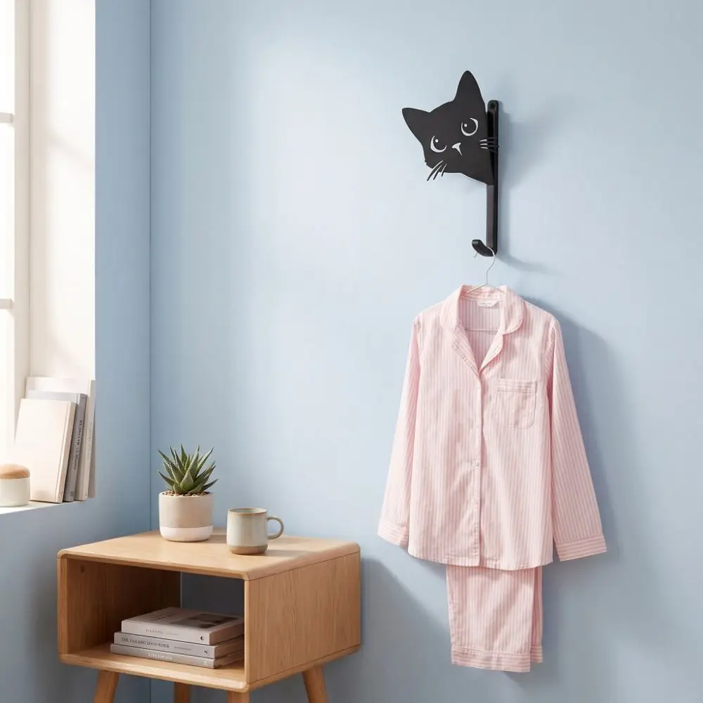 Wall Decorations Decorative Cat Hooks Cute Home Decor Kitten Wall Hooks 3D Printed Hanging Hook Home