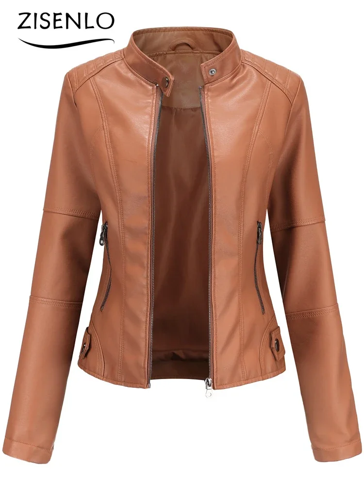 Jassen Voor Vrouwen Herfst Winter Nieuwe Casual Leren Jas Mode Lange Mouwen Biker Jas Streetwear Vrouw Kleding Chaquetas