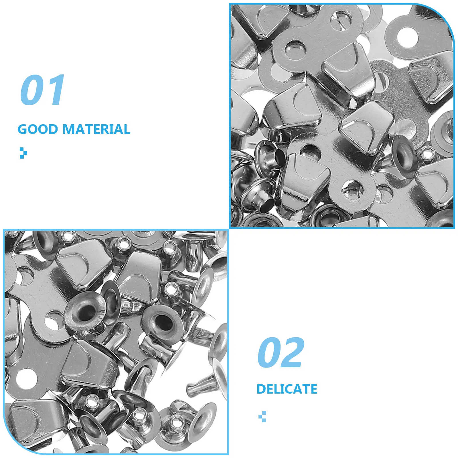 20Pcs Shoe Repair Rivets Alloy Boot Lace Hooks Kit for Hiking Climbing Boots DIY Sneakers Accessories Shoe Repair Rivets