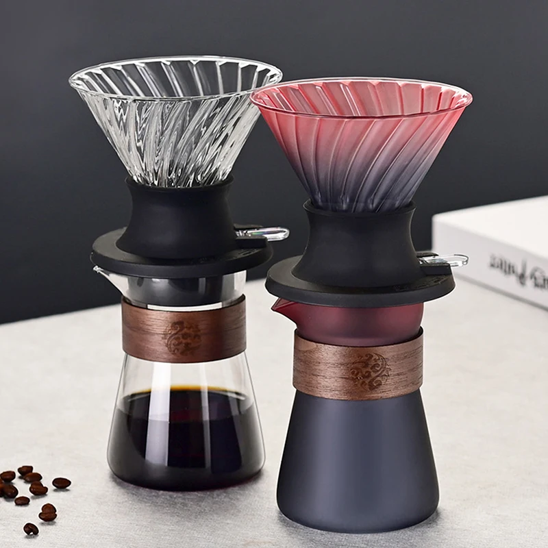 Immersion Coffee Dripper Switch Pour Over Dripper Immersion Dripper Switch Coffee Maker Glass Coffee Filters V02 Coffee Set