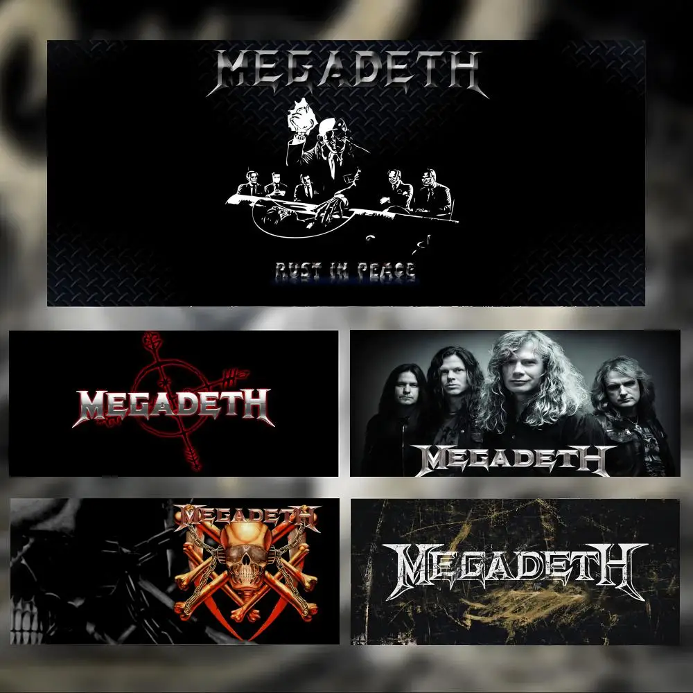 Heavy Cool Band M-Megadeth Rock Band Mouse Pad Large Thick Desk Pad Stitched Edges Gaming Mouse Mat for PC