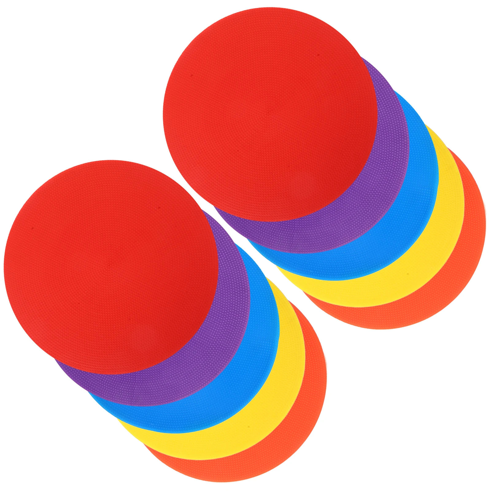 

10pcs Anti Slip Marker Cones Durable PVC Material Soccer Basketball Training Bright Colors Reusable Football Practice Gym