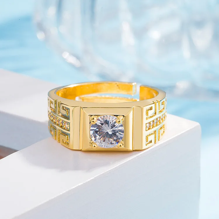 PT950 couple's matching ring, men's and women's diamond rings, open-ended wedding wholesale for Europe and America, men's ring