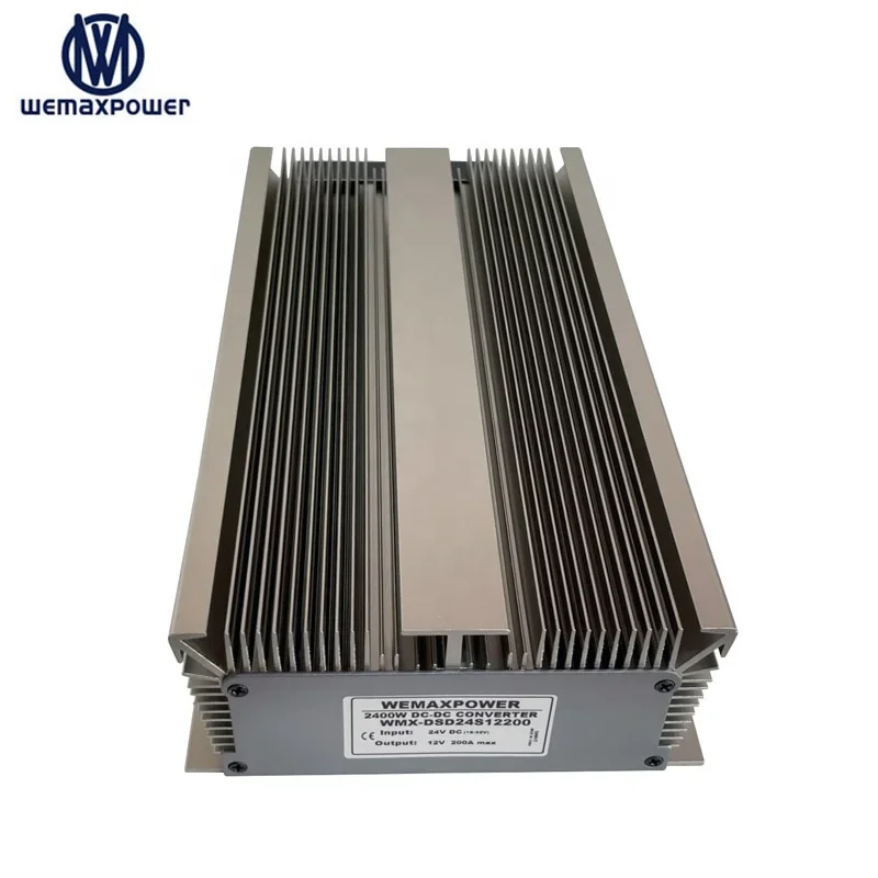CE RoHS 24vdc تنحى 12vdc 150amp الجهد المنظم 24 فولت إلى 12 فولت 150A تكنولوجيا طاقة السيارة تيار مستمر تيار مستمر محول