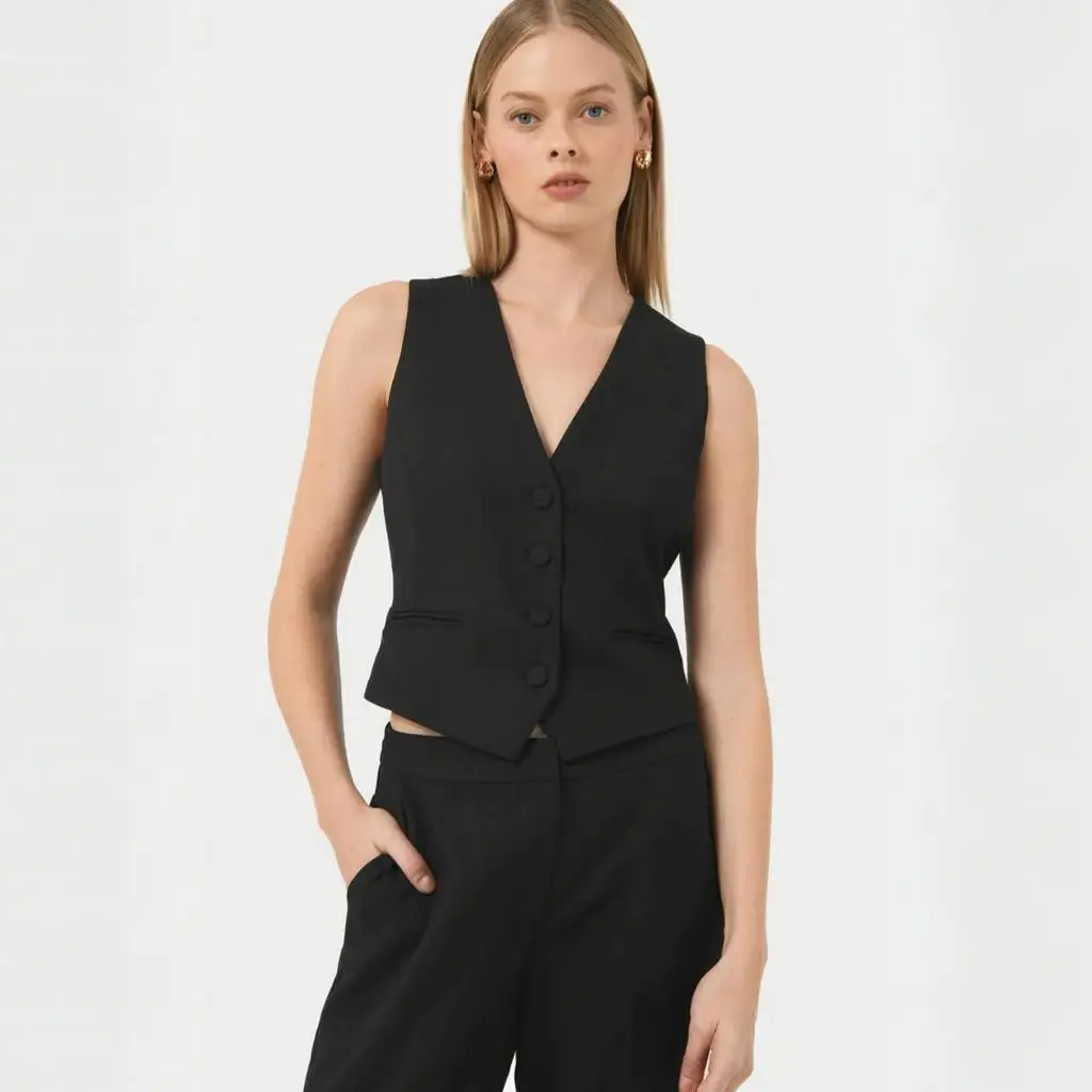 

Vest Pants Suits for Women 2 Piece Set Business Casual Daily Outfits Sleeveless Vest Suit Customized