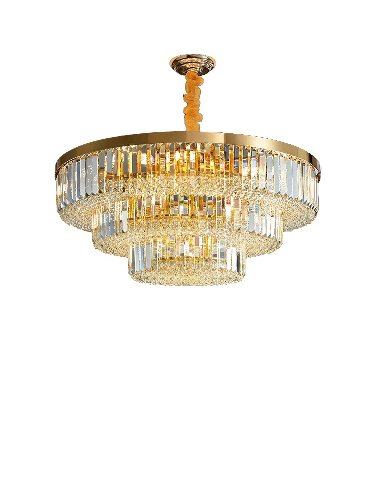 

Luxury Nano-electroplating Crystal Chandelier Nordic Home Decoration Led Lustres Large Chandelier for Living Room Villa