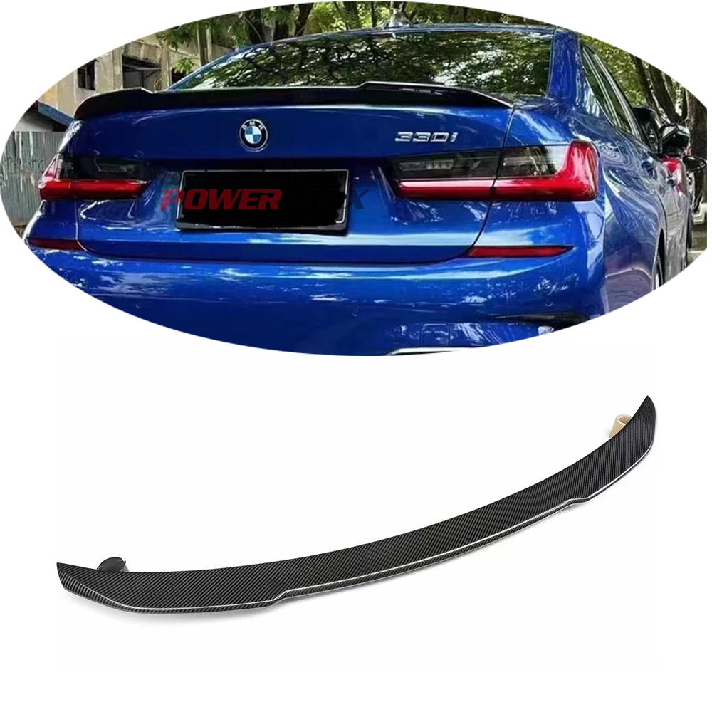 Rear Splitter Carbon Fiber Fits For BMW G20 SERIES 3 Rear Trunk Lip Ducktail