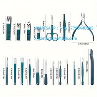 Professional 7/10/12/18 Piece Nail Care Kit Stainless Steel Manicure & Pedicure Set Nail Clipper Set with Travel Ca
