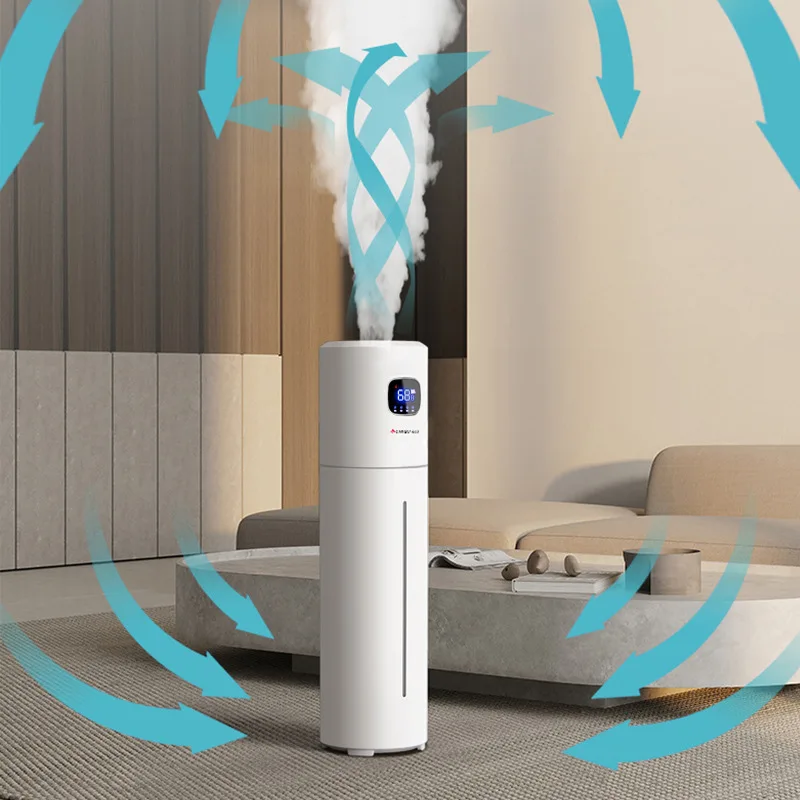 

Ультразвуковой увлажнитель-очиститель воздуха Tower Whisper Quiet для спальни, безопасный для беременных и младенцев, с большим резервуаром 5 л, автоматическое отключение, для дома