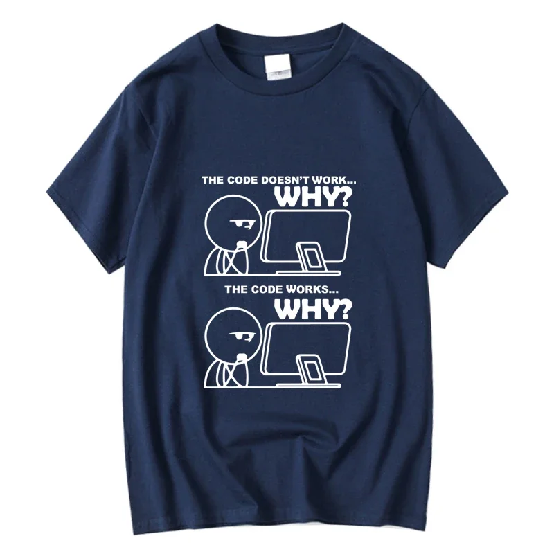 Funny Programmer T Shirt 2026 New Code Graphic 100% Cotton Men Women Unisex Oversized Heavyweight Software Engineer Geek Tops