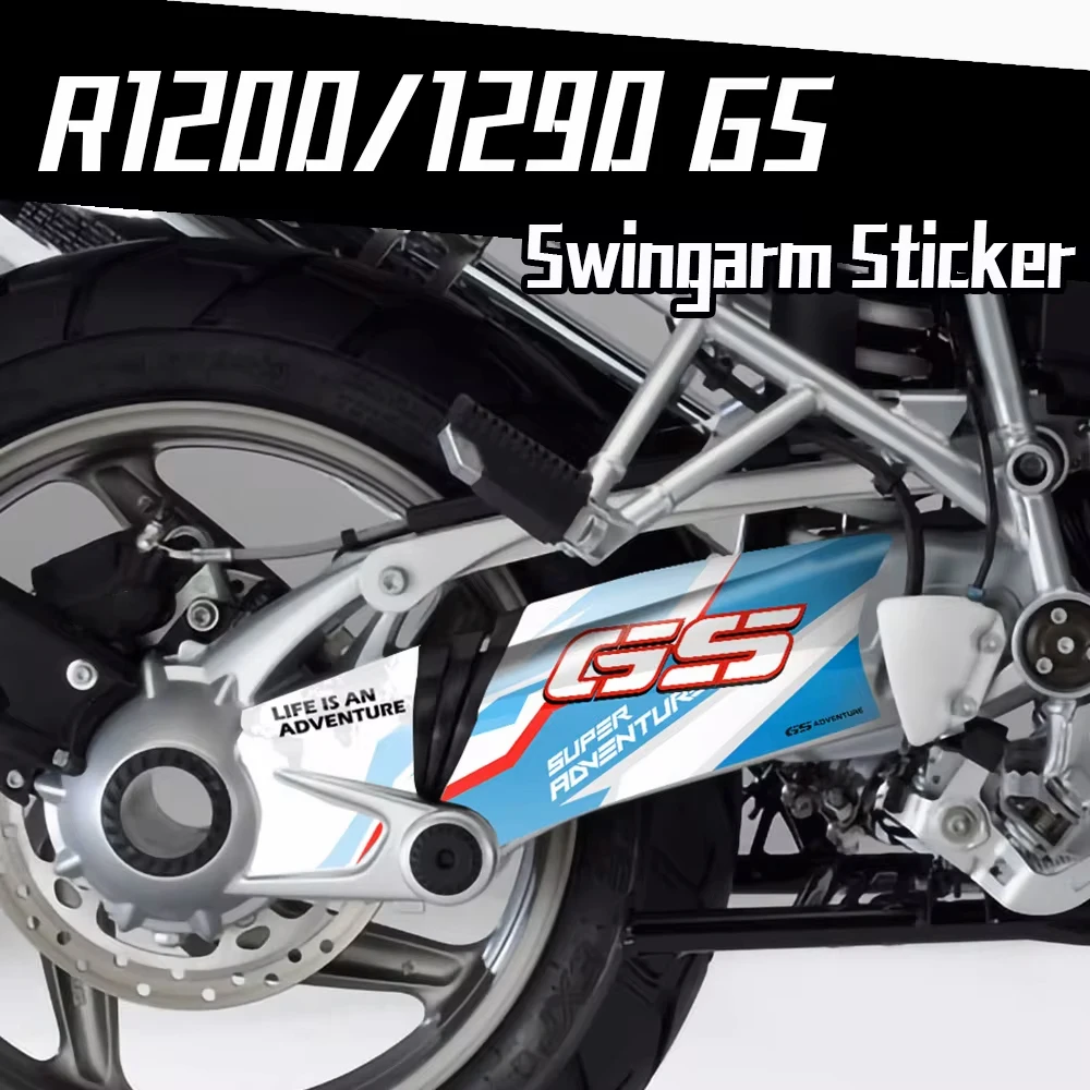 3M Motorcycle Rotating Shaft Swingarm Protection Sticker Triple Black 40 Years GS Decal For R1200 04-12 R1200GS Adv 04-13