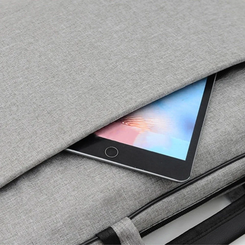 15.6/17 Inch Business Laptop Bag with Handle Briefcase Portable Laptop Bags Solid Color Shoulder Strap Laptop Shoulder Bag