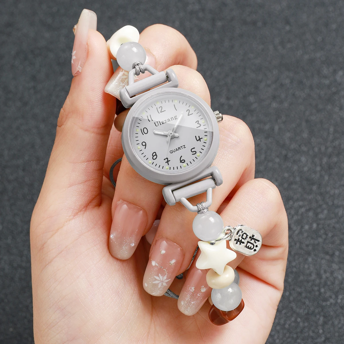 Fashion Beads Strap Women Watches Ladies Arabic Dial Quartz Wristwatch Relogio Feminino Girls Clock Gift(Without Box)